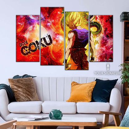 Dragon Ball Wall Art - DR5070 - Goku and Shenron - Super Saiyan - Dragon Ball Z - Dragon Ball Poster - Dragon Ball Canvas