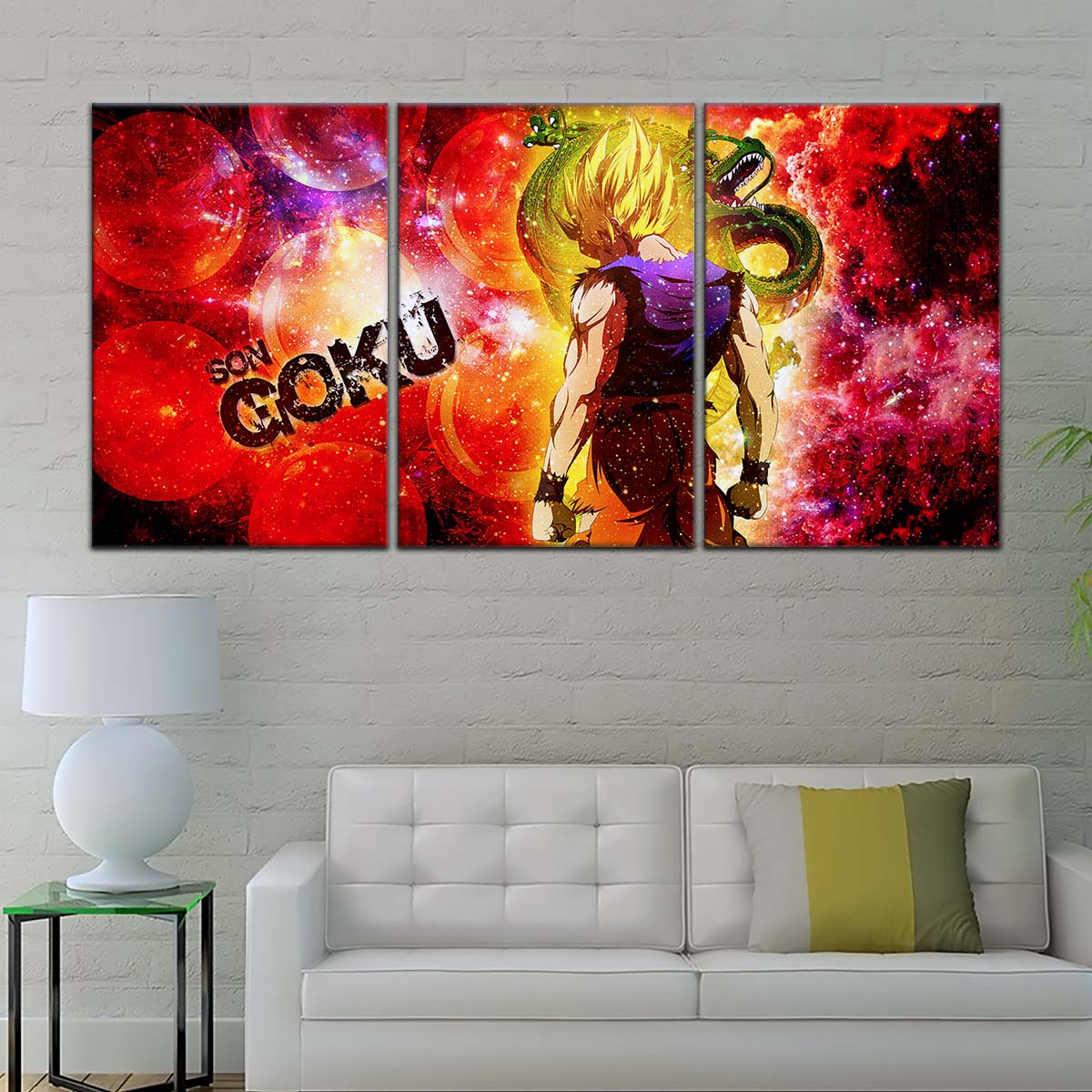 Dragon Ball Wall Art - DR5070 - Goku and Shenron - Super Saiyan - Dragon Ball Z - Dragon Ball Poster - Dragon Ball Canvas