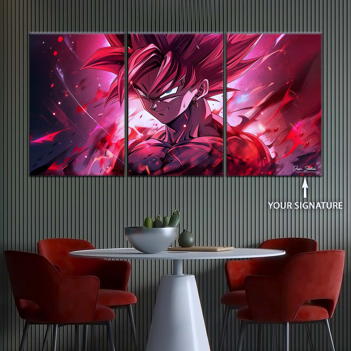 Dragon Ball Wall Art - DR5073 - Goku Kaioken - Dragon Ball Z - Dragon Ball Poster - Dragon Ball Canvas