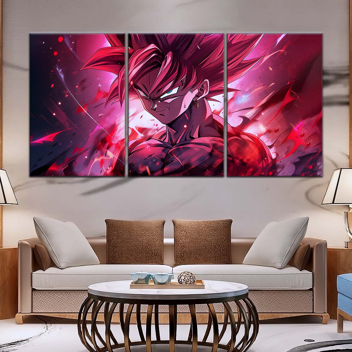 Dragon Ball Wall Art - DR5073 - Goku Kaioken - Dragon Ball Z - Dragon Ball Poster - Dragon Ball Canvas