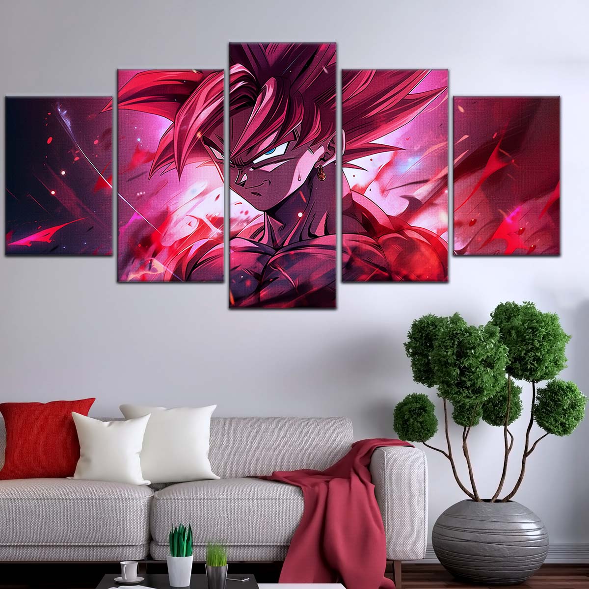Dragon Ball Wall Art - DR5073 - Goku Kaioken - Dragon Ball Z - Dragon Ball Poster - Dragon Ball Canvas
