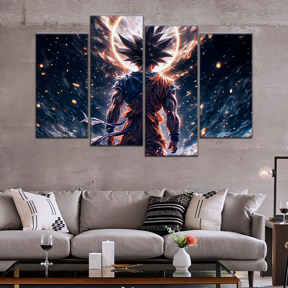 Dragon Ball Wall Art - DR5074 - Goku Power Aura - Dragon Ball Z - Dragon Ball Poster - Dragon Ball Canvas