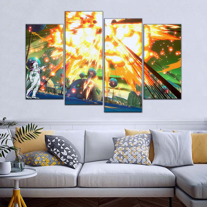 Dragon Ball Wall Art - DR5079 - Goku Vs Frieza In Namek - Dragon Ball Z - Dragon Ball Poster - Dragon Ball Canvas