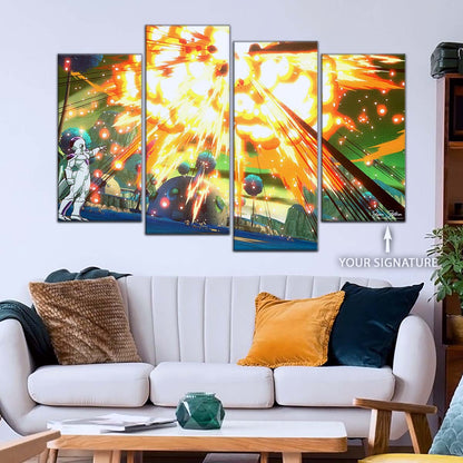 Dragon Ball Wall Art - DR5079 - Goku Vs Frieza In Namek - Dragon Ball Z - Dragon Ball Poster - Dragon Ball Canvas