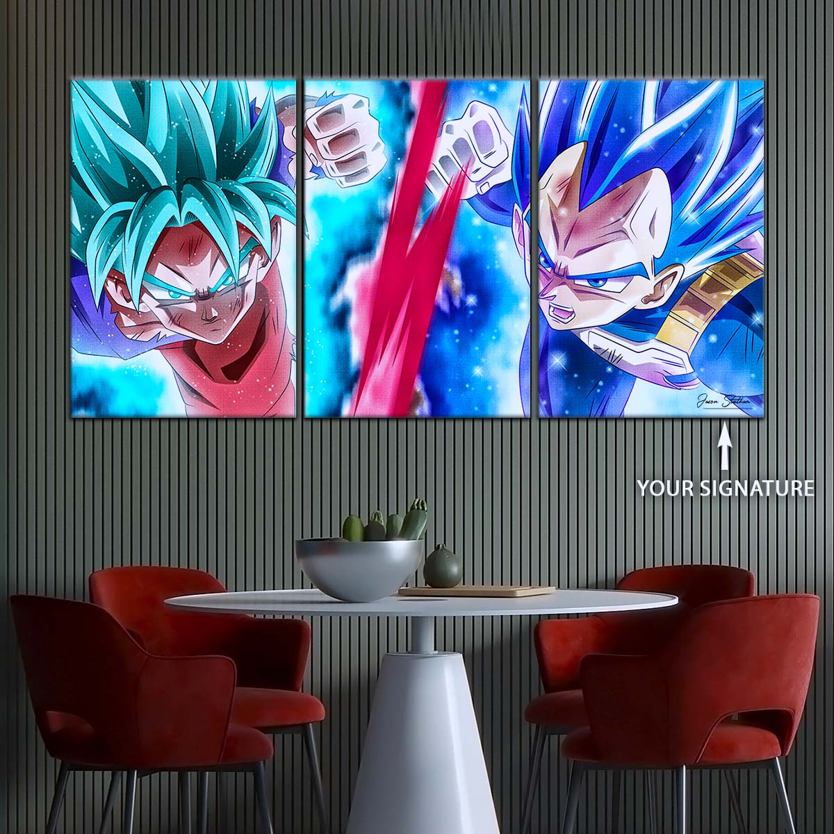 Dragon Ball Wall Art - DR5080 - Goku vs Vegeta Showdown - Dragon Ball Super - Dragon Ball Poster - Dragon Ball Canvas