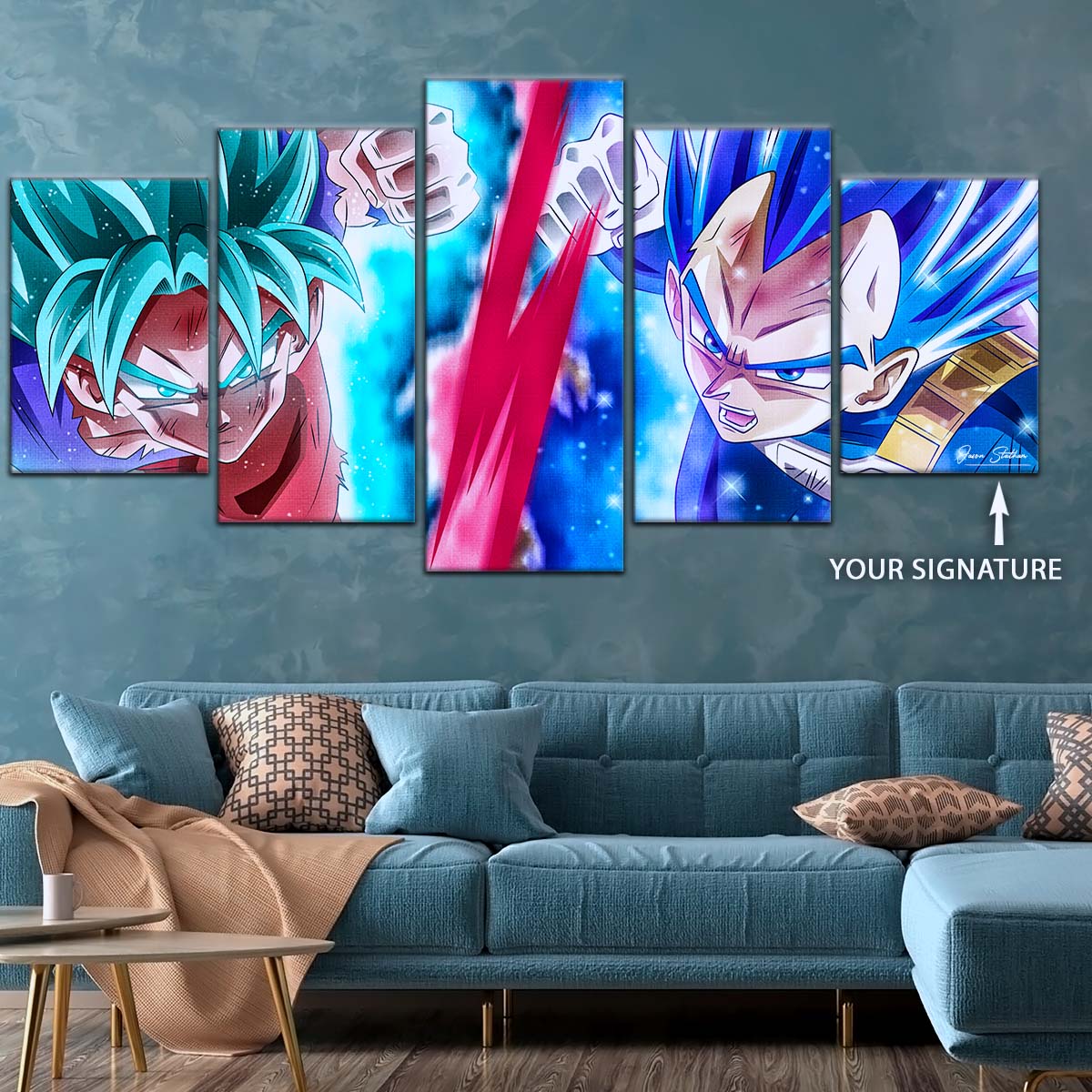 Dragon Ball Wall Art - DR5080 - Goku vs Vegeta Showdown - Dragon Ball Super - Dragon Ball Poster - Dragon Ball Canvas