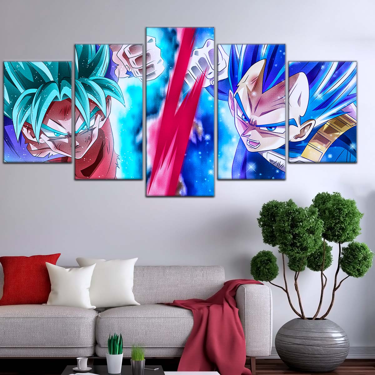 Dragon Ball Wall Art - DR5080 - Goku vs Vegeta Showdown - Dragon Ball Super - Dragon Ball Poster - Dragon Ball Canvas