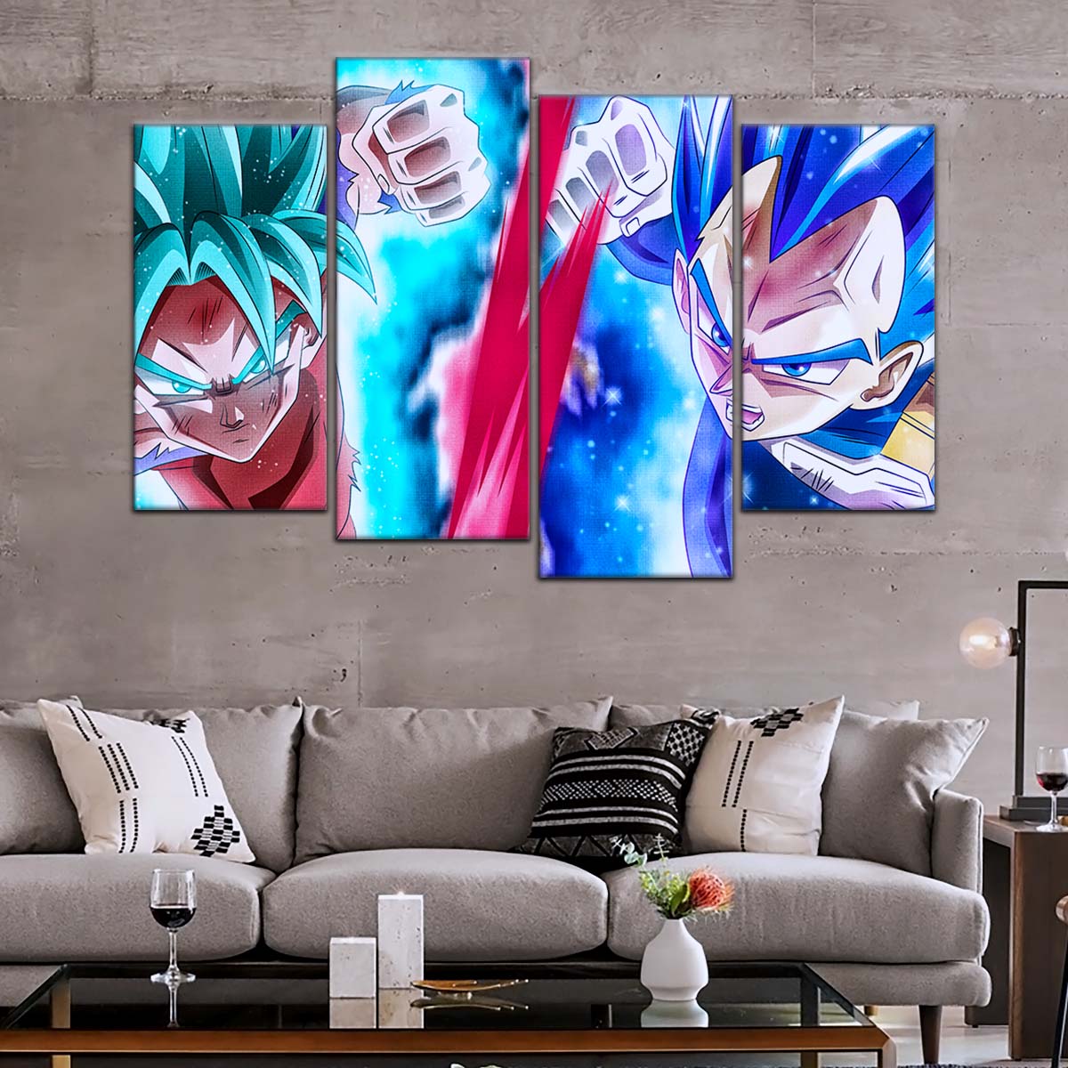Dragon Ball Wall Art - DR5080 - Goku vs Vegeta Showdown - Dragon Ball Super - Dragon Ball Poster - Dragon Ball Canvas