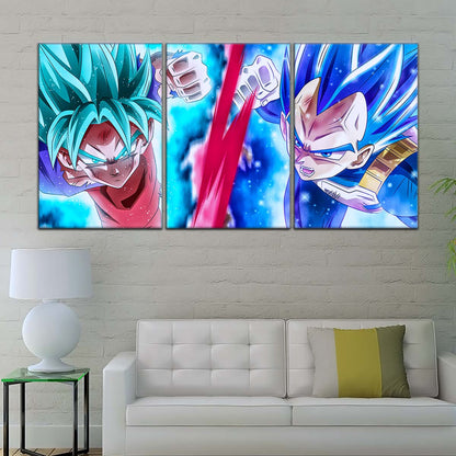 Dragon Ball Wall Art - DR5080 - Goku vs Vegeta Showdown - Dragon Ball Super - Dragon Ball Poster - Dragon Ball Canvas
