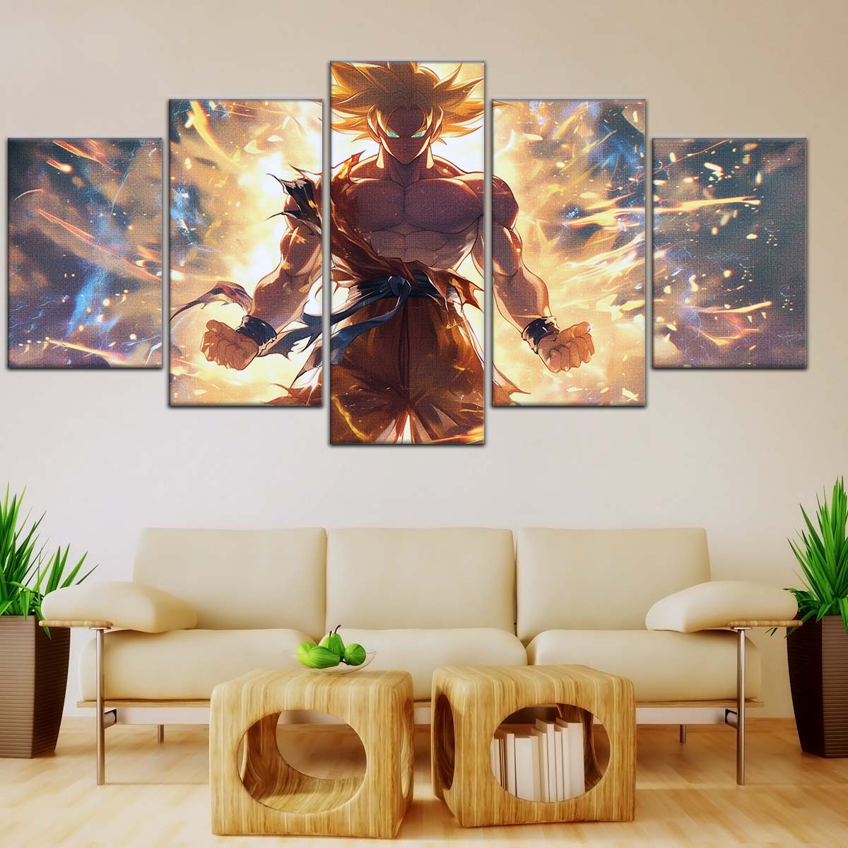 Dragon Ball Wall Art - DR5082 - Goku's Super Saiyan Aura - Dragon Ball Z - Dragon Ball Poster - Dragon Ball Canvas