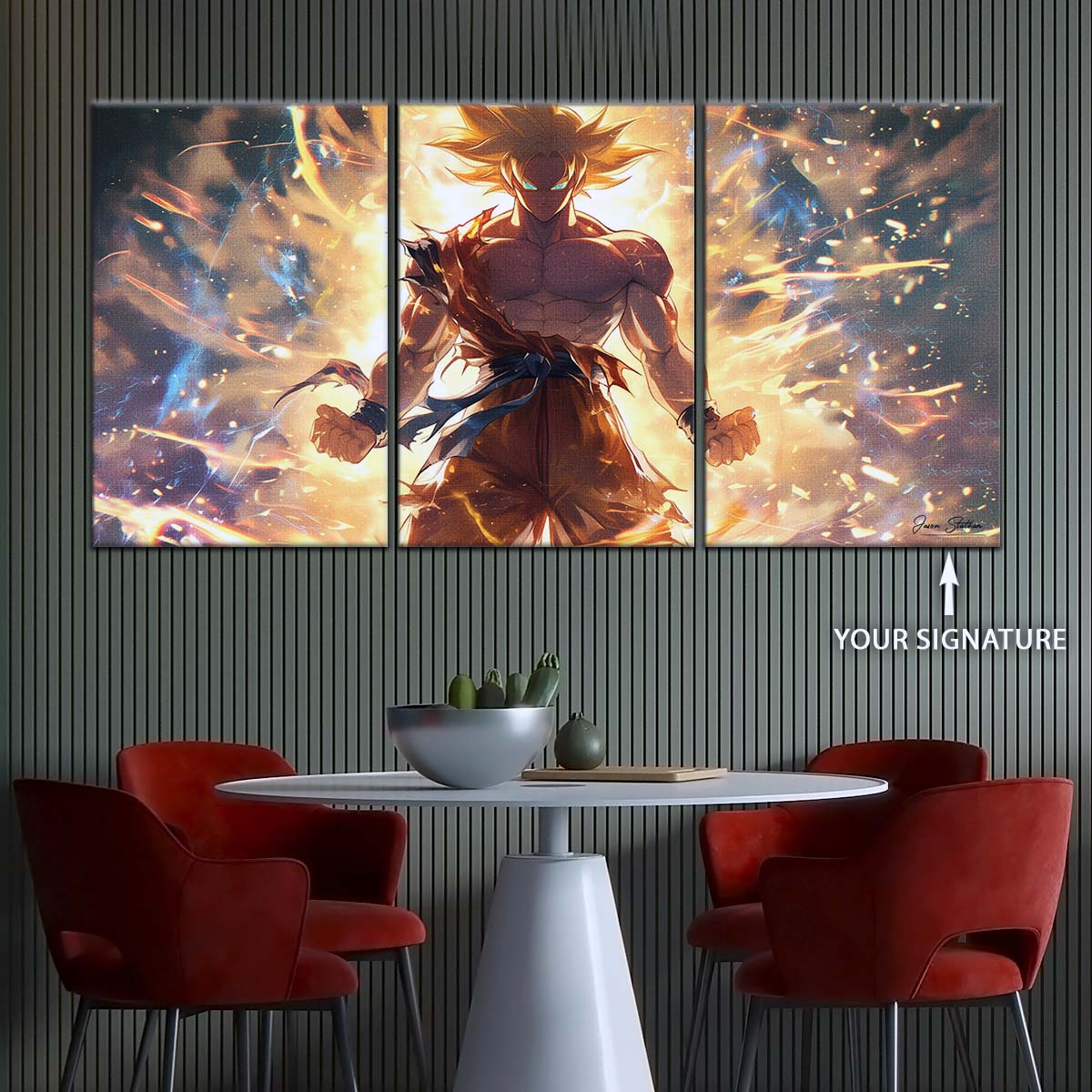 Dragon Ball Wall Art - DR5082 - Goku's Super Saiyan Aura - Dragon Ball Z - Dragon Ball Poster - Dragon Ball Canvas