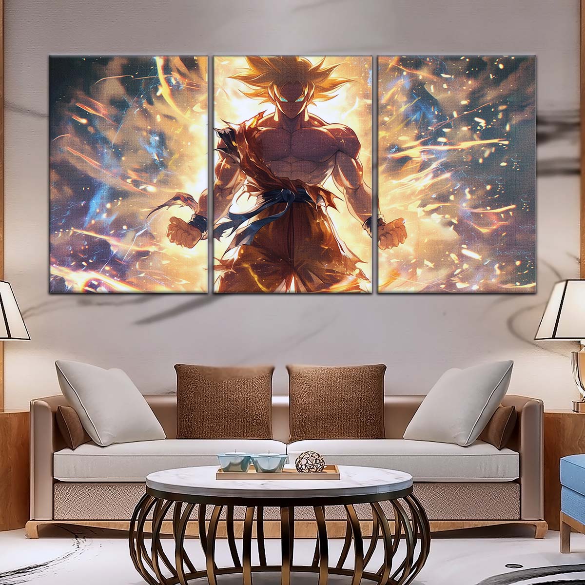 Dragon Ball Wall Art - DR5082 - Goku's Super Saiyan Aura - Dragon Ball Z - Dragon Ball Poster - Dragon Ball Canvas
