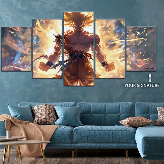 Dragon Ball Wall Art - DR5082 - Goku's Super Saiyan Aura - Dragon Ball Z - Dragon Ball Poster - Dragon Ball Canvas