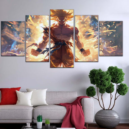 Dragon Ball Wall Art - DR5082 - Goku's Super Saiyan Aura - Dragon Ball Z - Dragon Ball Poster - Dragon Ball Canvas