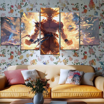 Dragon Ball Wall Art - DR5082 - Goku's Super Saiyan Aura - Dragon Ball Z - Dragon Ball Poster - Dragon Ball Canvas