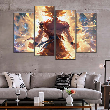 Dragon Ball Wall Art - DR5082 - Goku's Super Saiyan Aura - Dragon Ball Z - Dragon Ball Poster - Dragon Ball Canvas