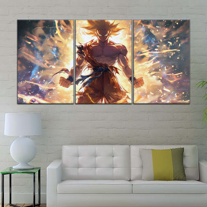 Dragon Ball Wall Art - DR5082 - Goku's Super Saiyan Aura - Dragon Ball Z - Dragon Ball Poster - Dragon Ball Canvas