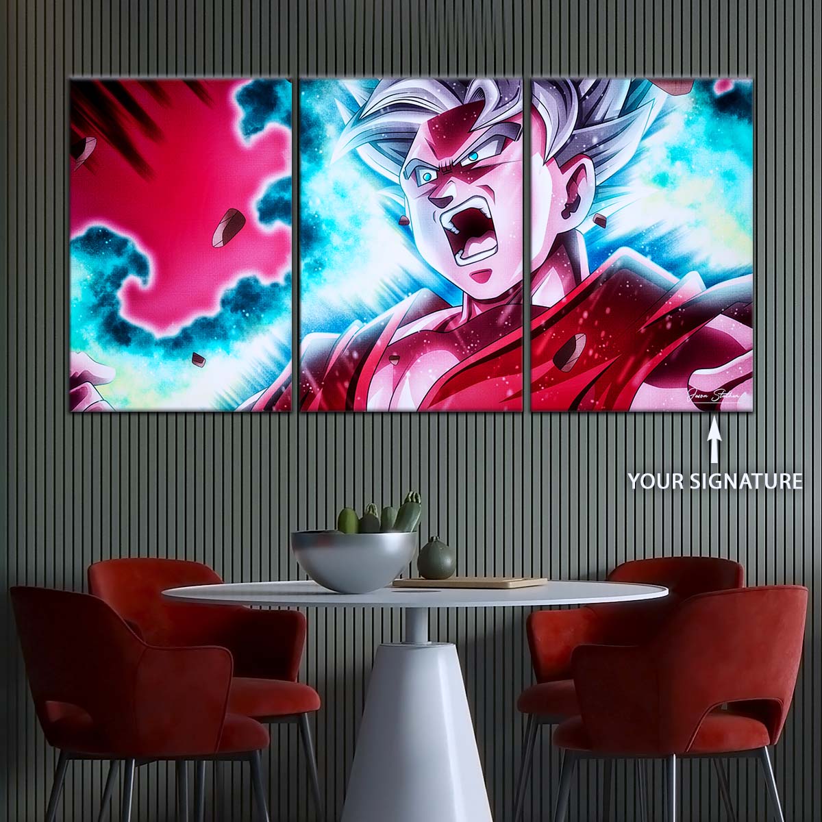 Dragon Ball Wall Art - DR5088 - Mastered Ultra Instinct Goku - Dragon Ball Super - Dragon Ball Poster - Dragon Ball Canvas