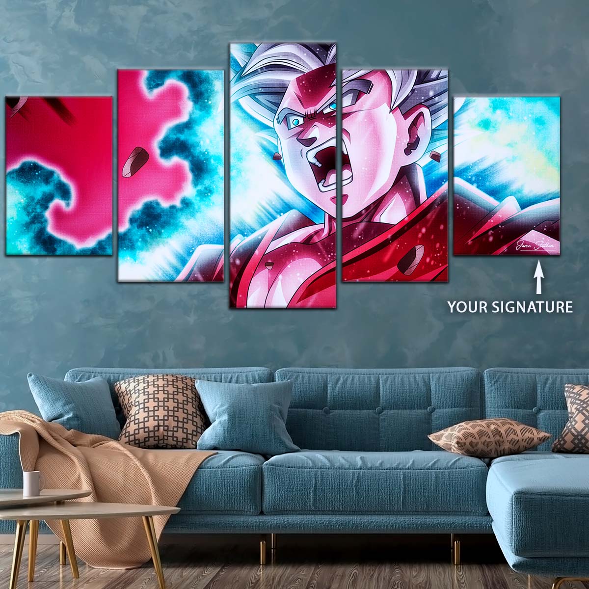 Dragon Ball Wall Art - DR5088 - Mastered Ultra Instinct Goku - Dragon Ball Super - Dragon Ball Poster - Dragon Ball Canvas