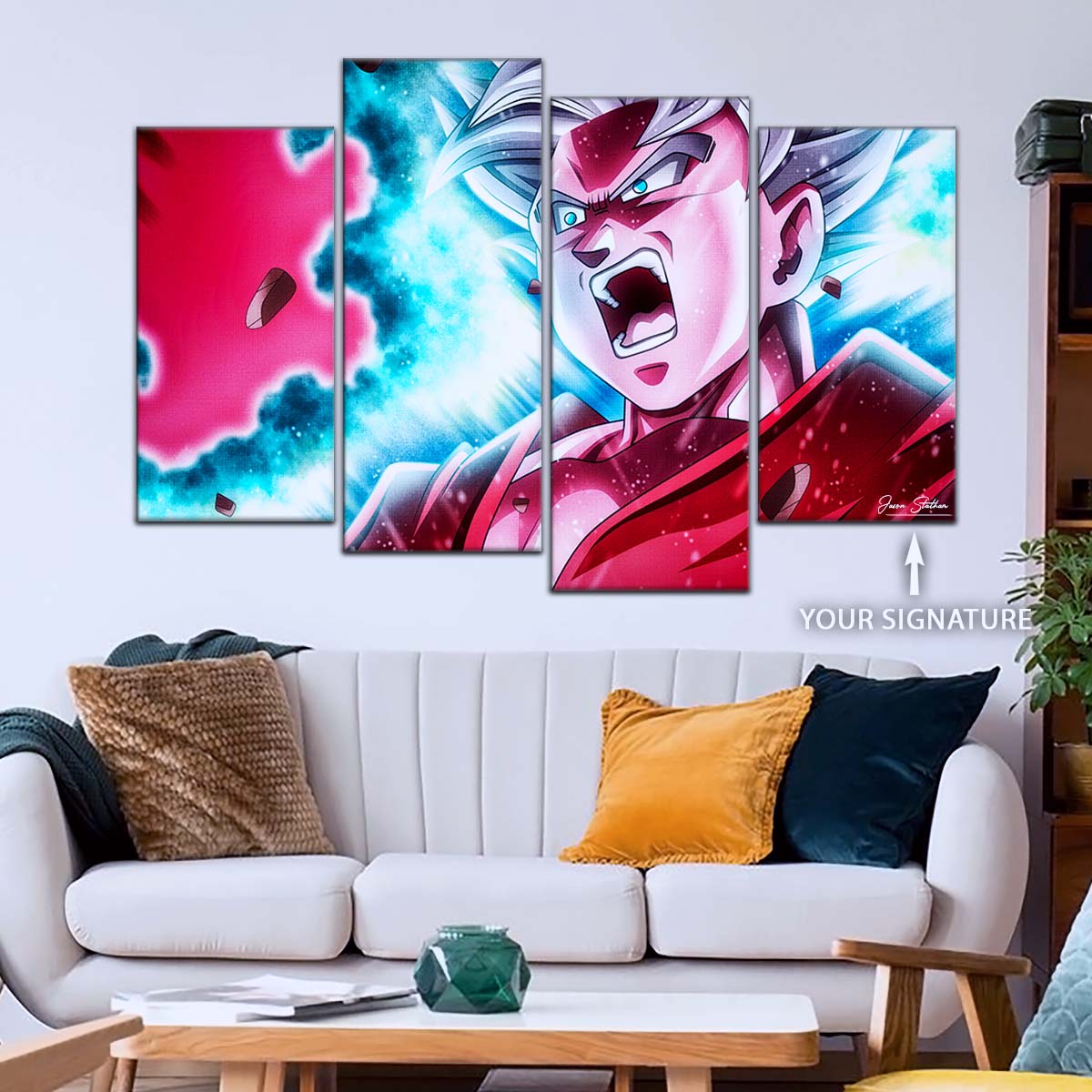 Dragon Ball Wall Art - DR5088 - Mastered Ultra Instinct Goku - Dragon Ball Super - Dragon Ball Poster - Dragon Ball Canvas