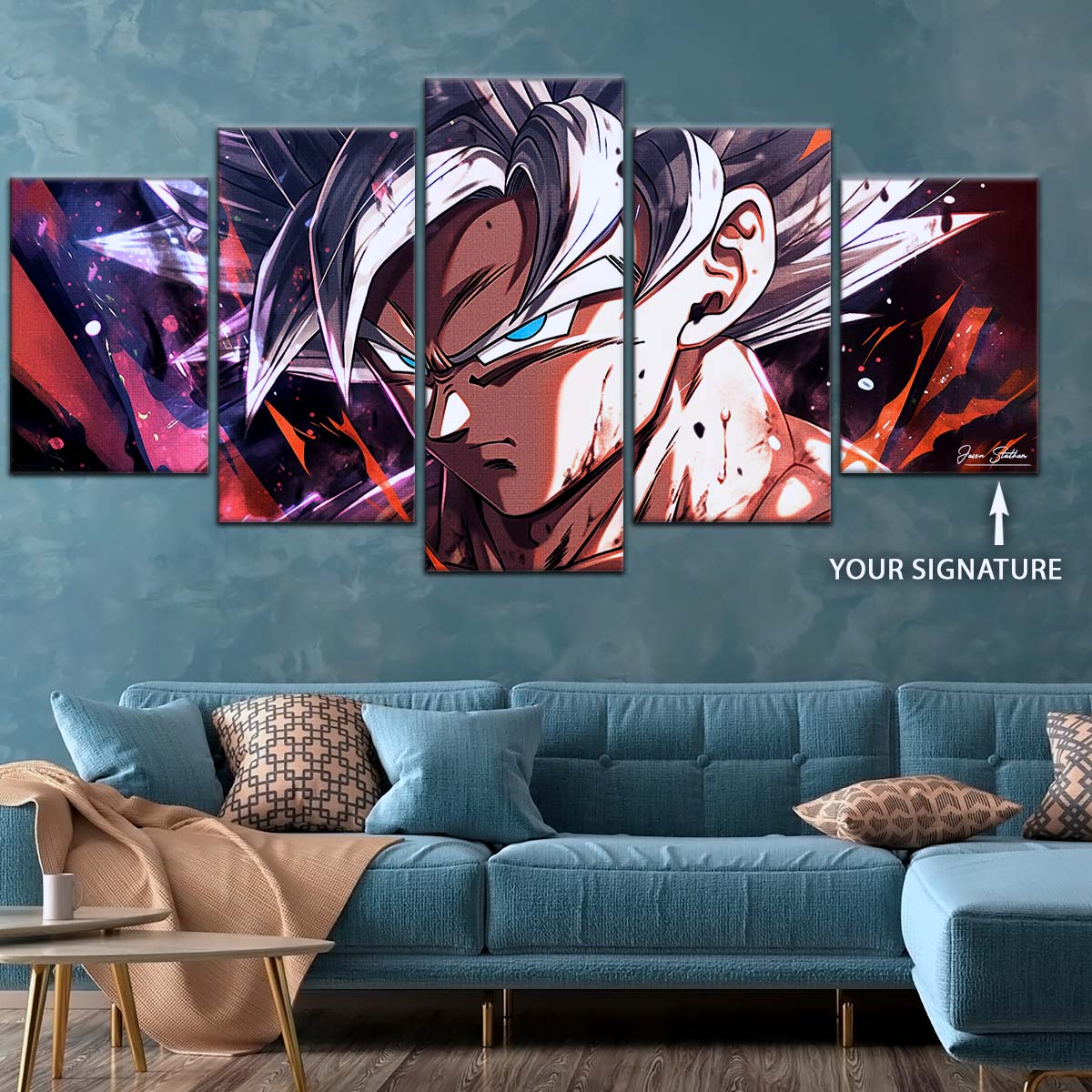 Dragon Ball Wall Art - DR5091 - Mastered Ultra Instinct Goku - Dragon Ball Super - Dragon Ball Poster - Dragon Ball Canvas