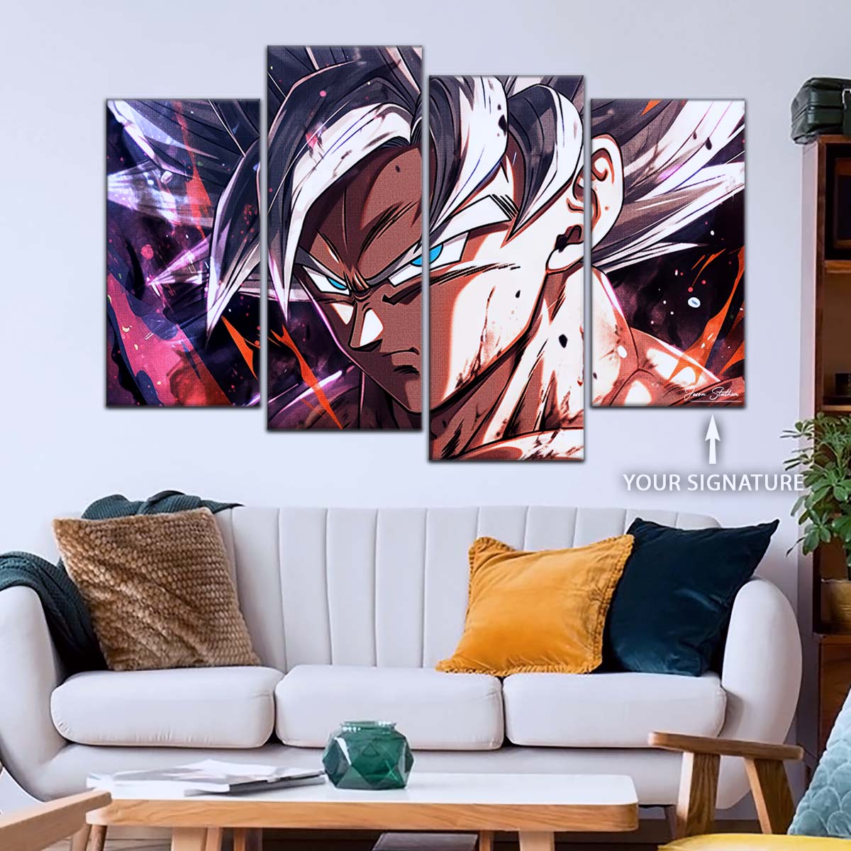 Dragon Ball Wall Art - DR5091 - Mastered Ultra Instinct Goku - Dragon Ball Super - Dragon Ball Poster - Dragon Ball Canvas