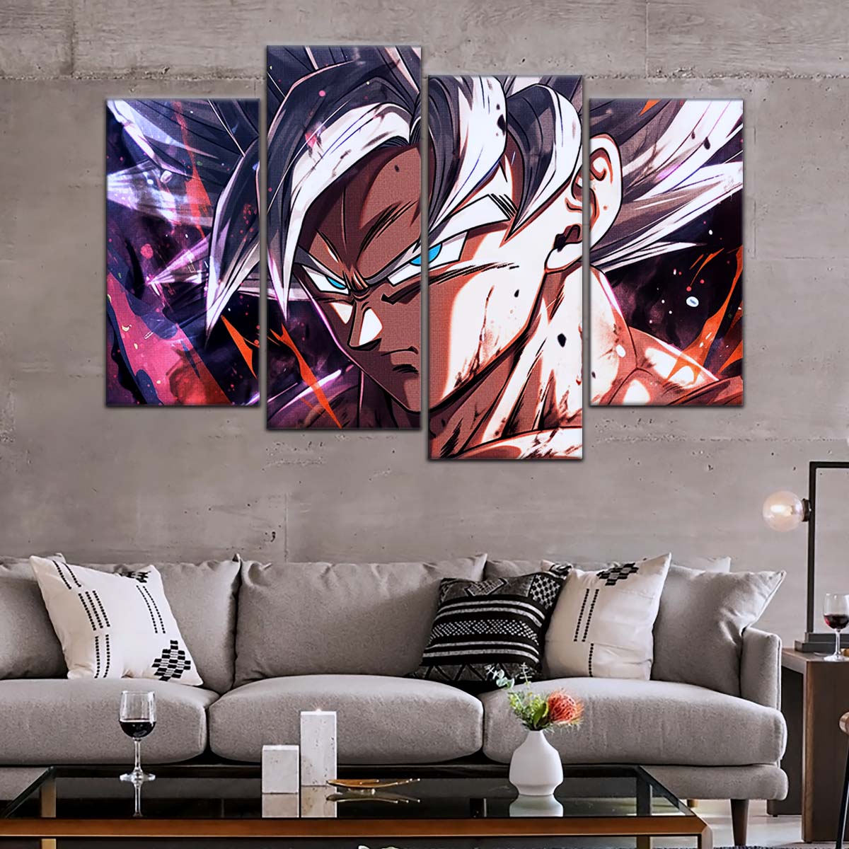 Dragon Ball Wall Art - DR5091 - Mastered Ultra Instinct Goku - Dragon Ball Super - Dragon Ball Poster - Dragon Ball Canvas