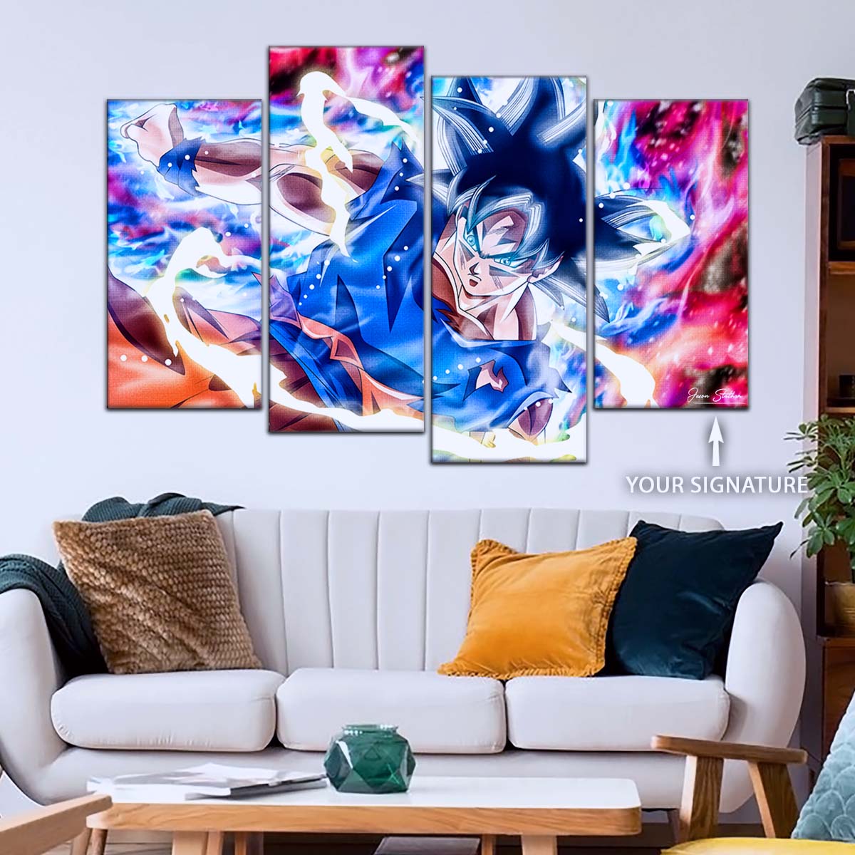 Dragon Ball Wall Art - DR5092 - Mastered Ultra Instinct Goku - Dragon Ball Super - Dragon Ball Poster - Dragon Ball Canvas
