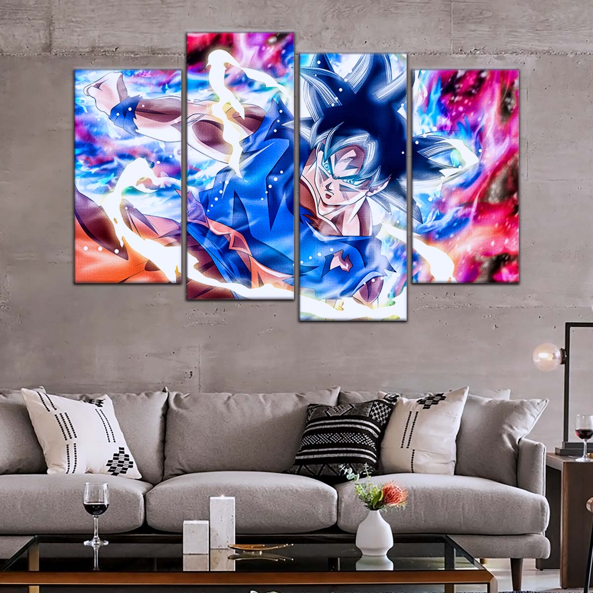 Dragon Ball Wall Art - DR5092 - Mastered Ultra Instinct Goku - Dragon Ball Super - Dragon Ball Poster - Dragon Ball Canvas