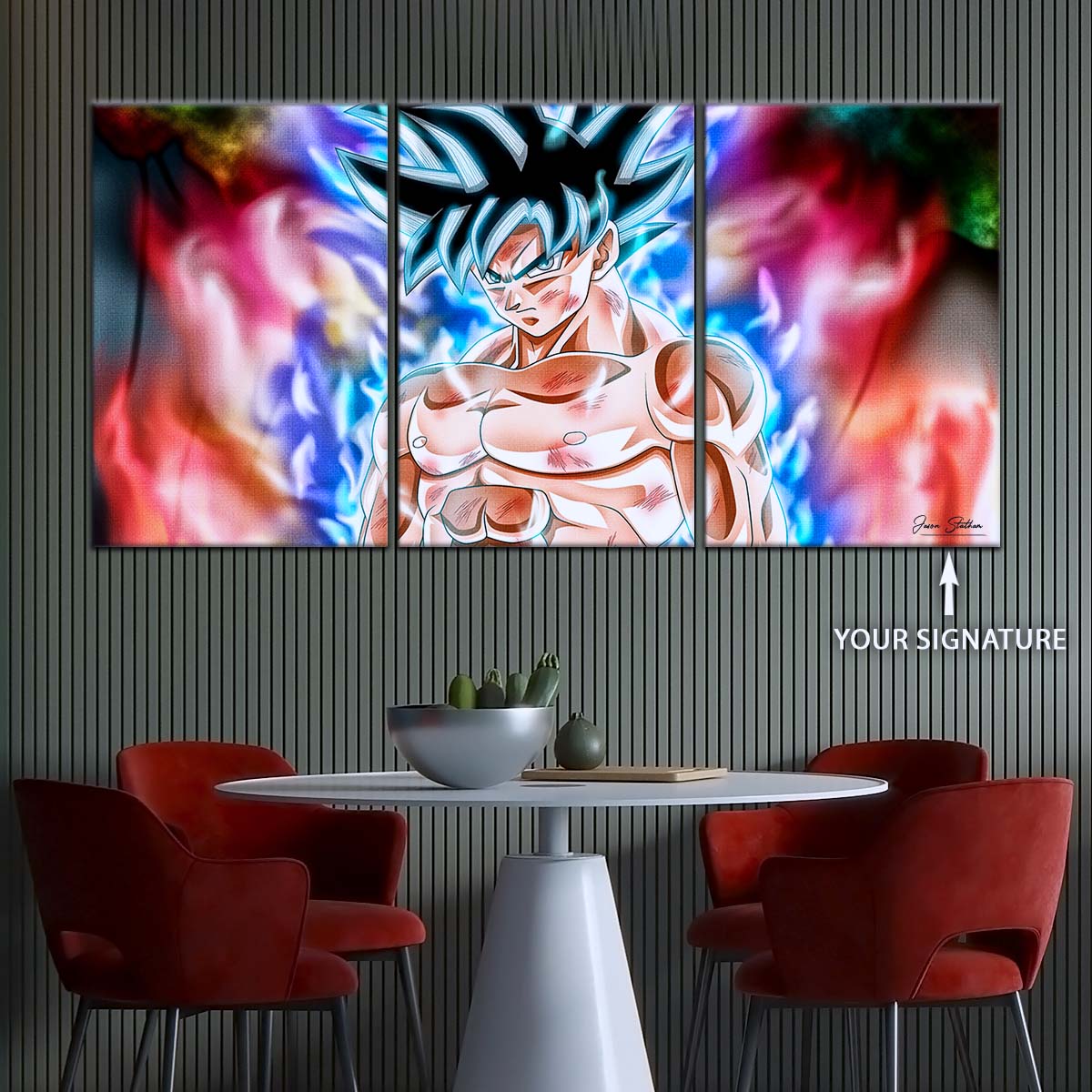Dragon Ball Wall Art - DR5093 - Mastered Ultra Instinct Goku - Dragon Ball Super - Dragon Ball Poster - Dragon Ball Canvas