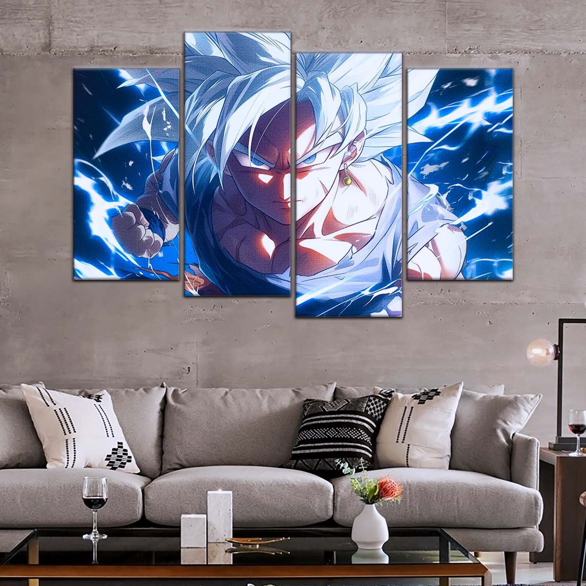 Dragon Ball Wall Art - DR5094 - Mastered Ultra Instinct Goku - Dragon Ball Super - Dragon Ball Poster - Dragon Ball Canvas