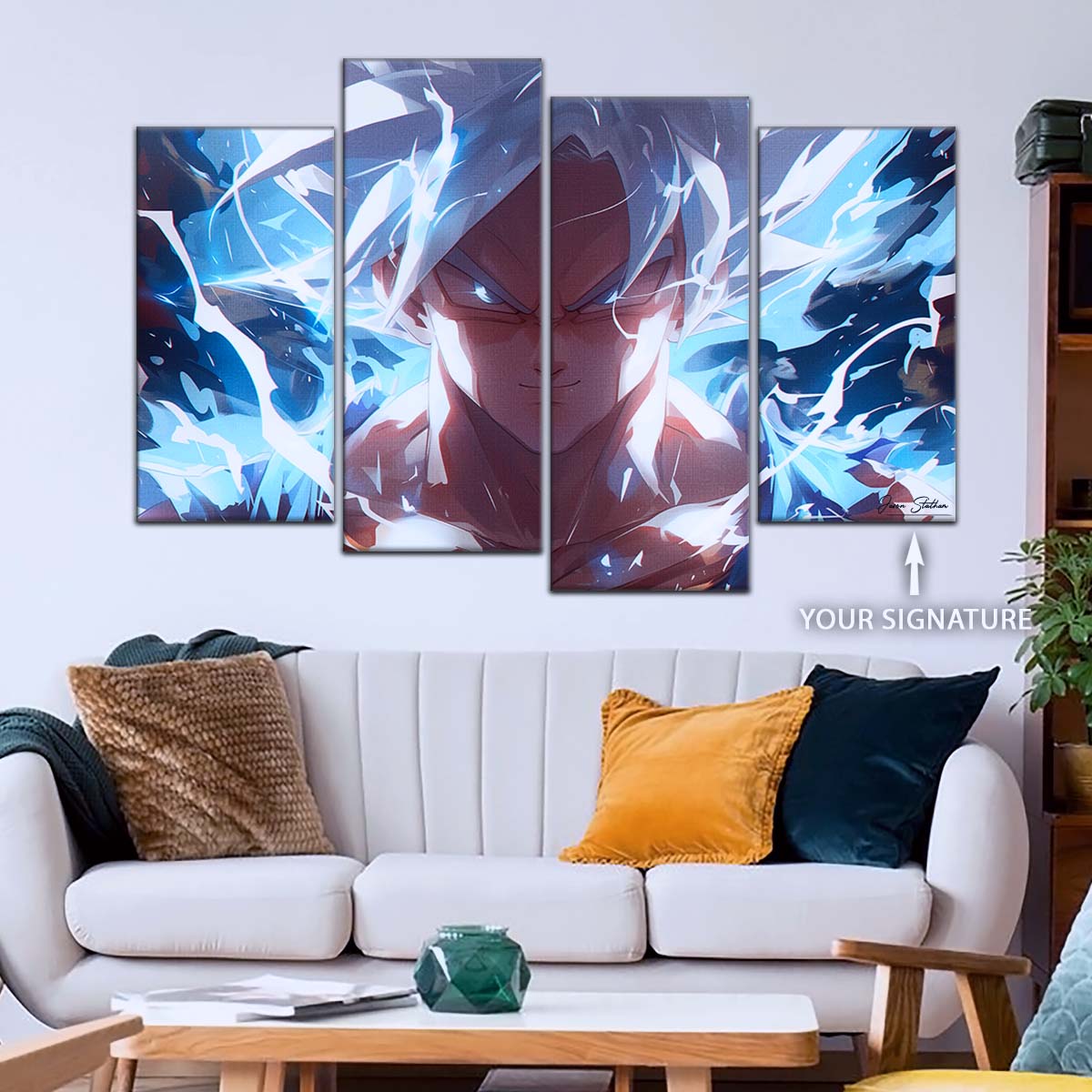 Dragon Ball Wall Art - DR5095 - Mastered Ultra Instinct Goku - Dragon Ball Super - Dragon Ball Poster - Dragon Ball Canvas
