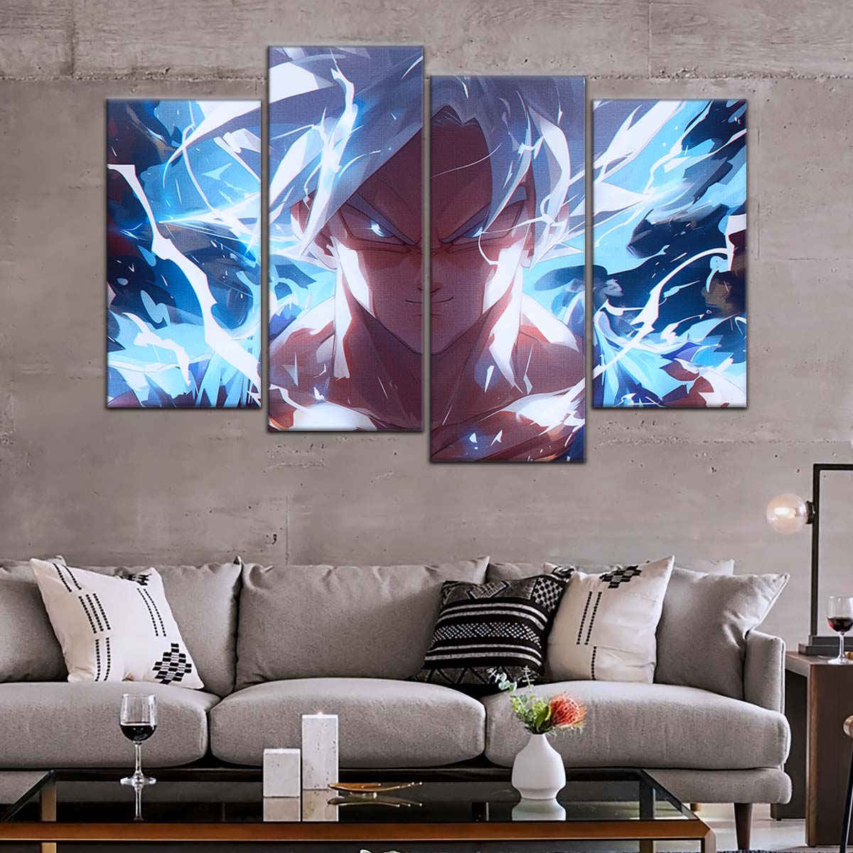 Dragon Ball Wall Art - DR5095 - Mastered Ultra Instinct Goku - Dragon Ball Super - Dragon Ball Poster - Dragon Ball Canvas