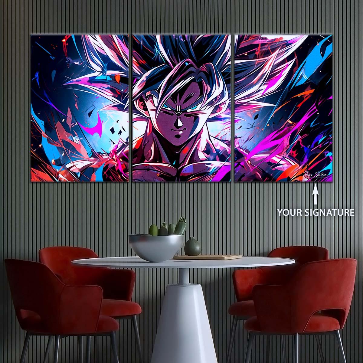 Dragon Ball Wall Art - DR5096 - Mastered Ultra Instinct Goku - Dragon Ball Super - Dragon Ball Poster - Dragon Ball Canvas