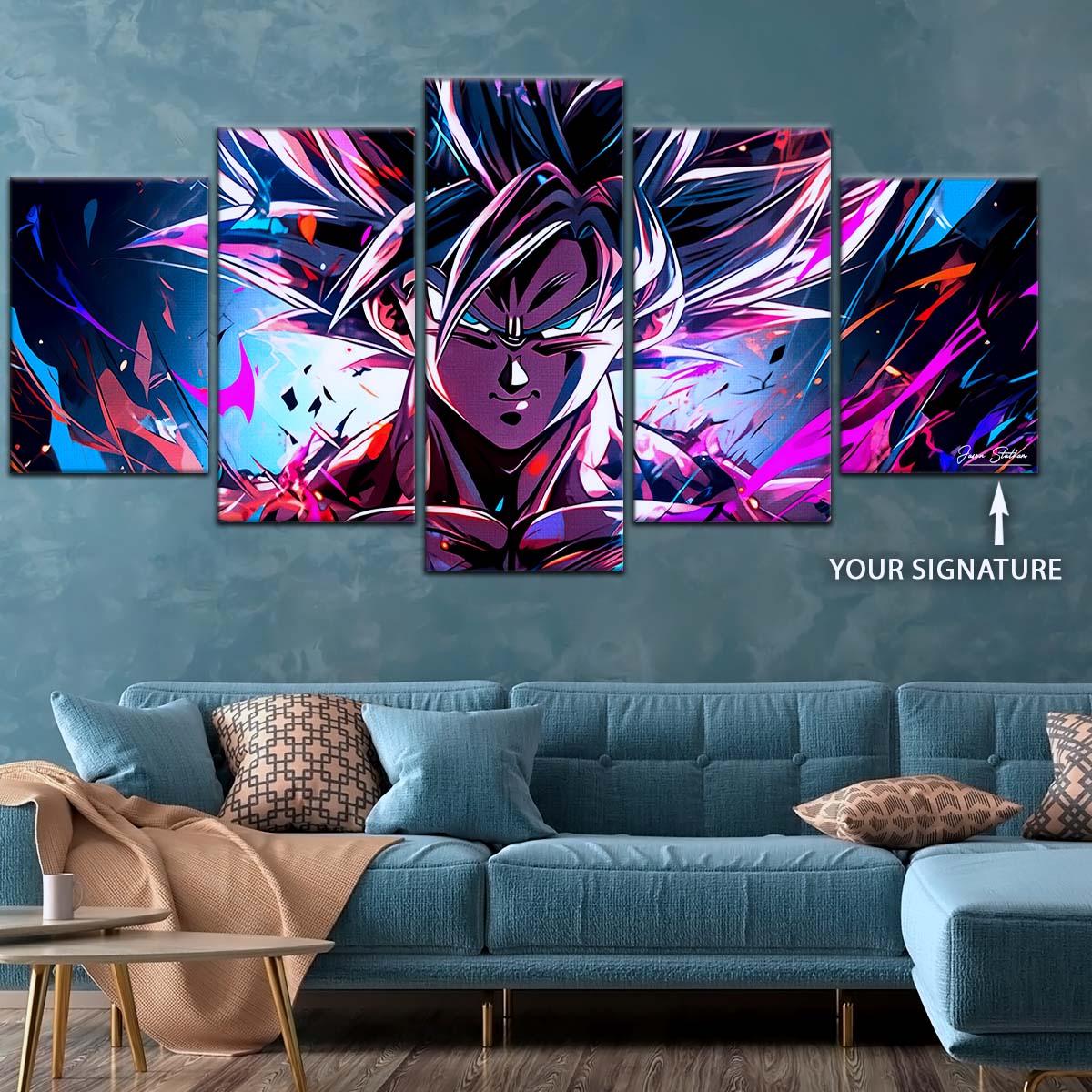 Dragon Ball Wall Art - DR5096 - Mastered Ultra Instinct Goku - Dragon Ball Super - Dragon Ball Poster - Dragon Ball Canvas