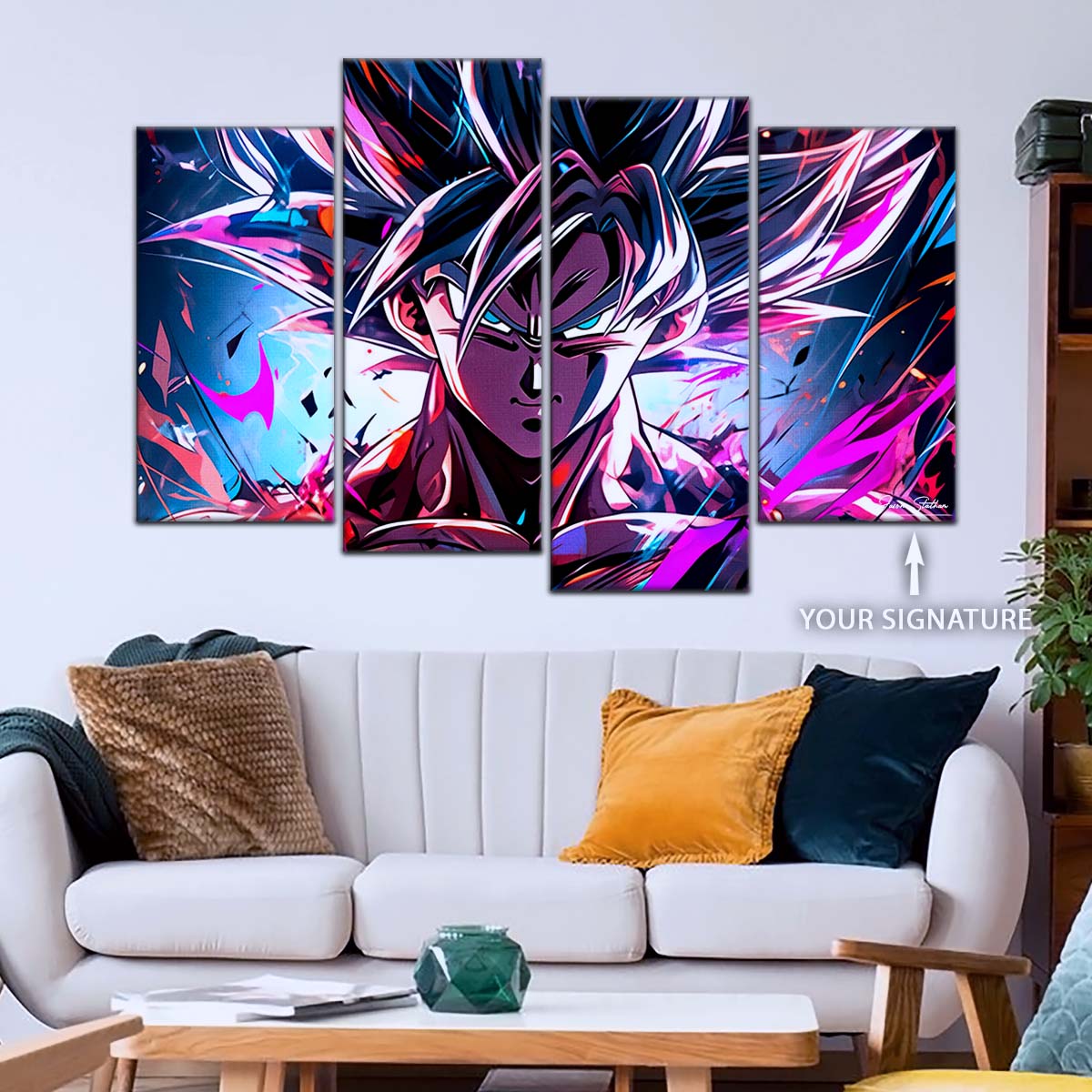 Dragon Ball Wall Art - DR5096 - Mastered Ultra Instinct Goku - Dragon Ball Super - Dragon Ball Poster - Dragon Ball Canvas