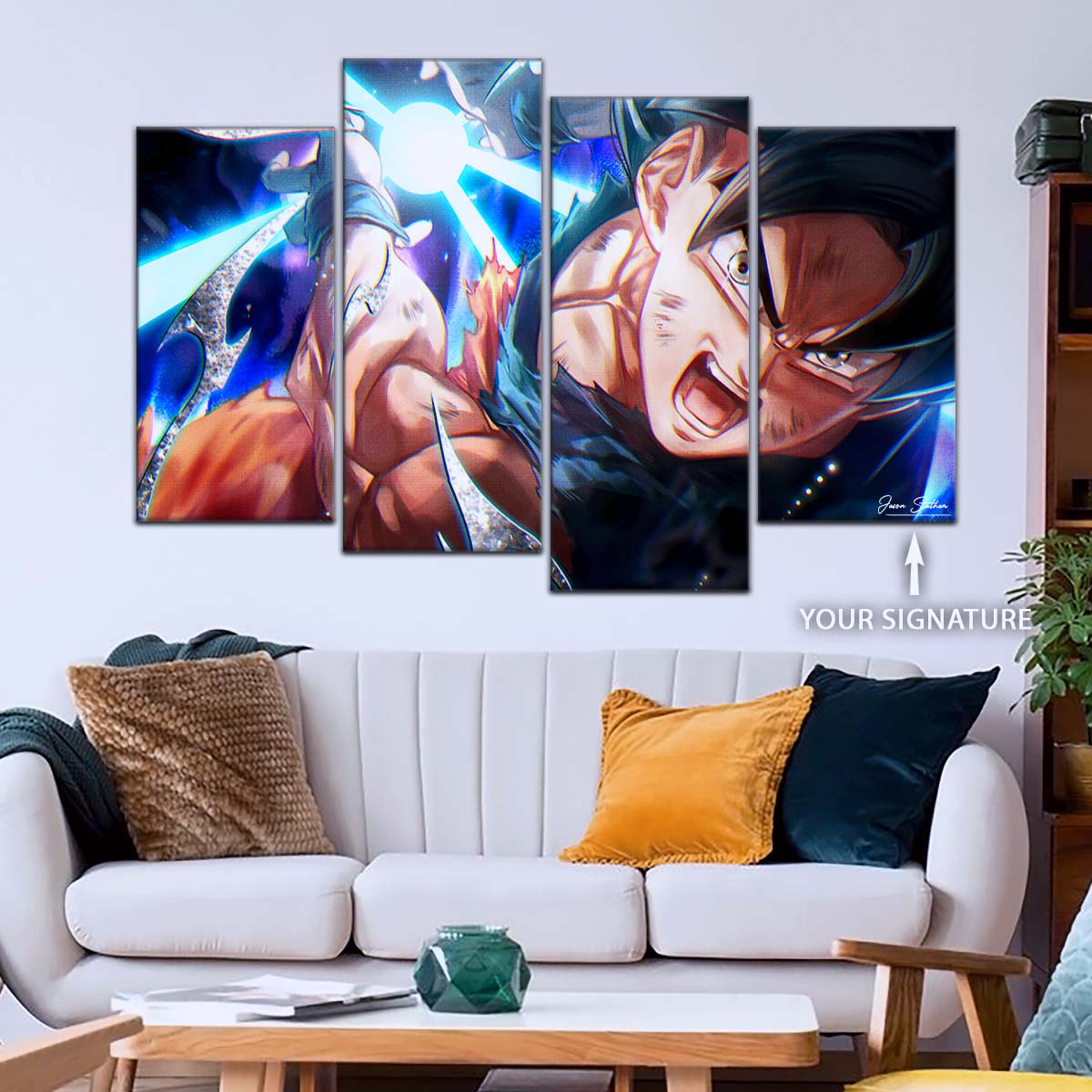 Dragon Ball Wall Art - DR5097 - Mastered Ultra Instinct Goku - Dragon Ball Super - Dragon Ball Poster - Dragon Ball Canvas