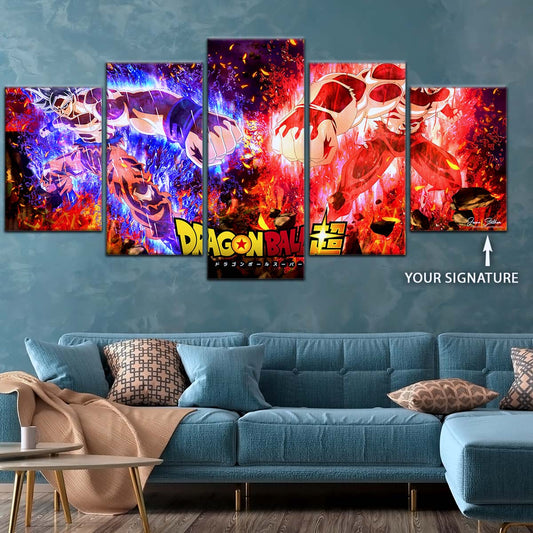 Dragon Ball Wall Art - DR5102 - Mastered Ultra Instinct Goku Vs Jiren Ultra Instinct Clash In Dragon Ball Super Battle - Dragon Ball Poster - Dragon Ball Canvas