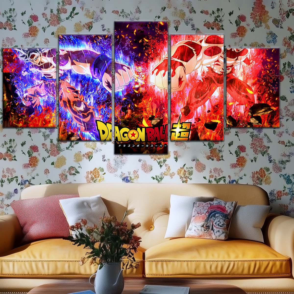 Dragon Ball Wall Art - DR5102 - Mastered Ultra Instinct Goku Vs Jiren Ultra Instinct Clash In Dragon Ball Super Battle - Dragon Ball Poster - Dragon Ball Canvas
