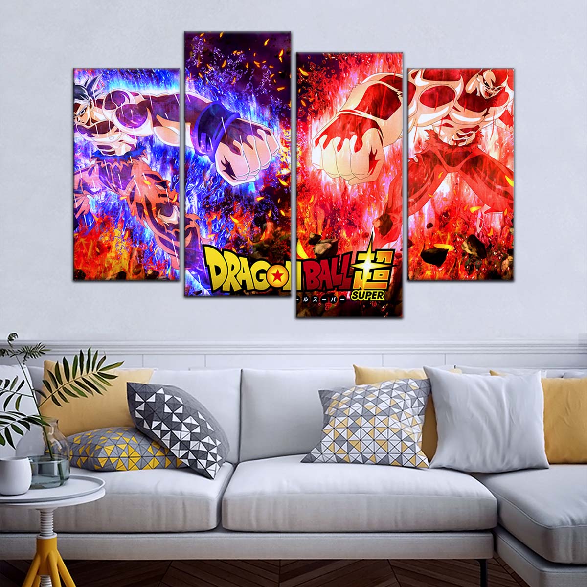 Dragon Ball Wall Art - DR5102 - Mastered Ultra Instinct Goku Vs Jiren Ultra Instinct Clash In Dragon Ball Super Battle - Dragon Ball Poster - Dragon Ball Canvas