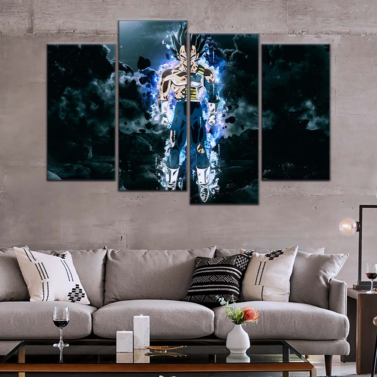Dragon Ball Wall Art - DR5103 - Mastered Ultra Instinct Vegeta - Dragon Ball Super - Dragon Ball Poster - Dragon Ball Canvas