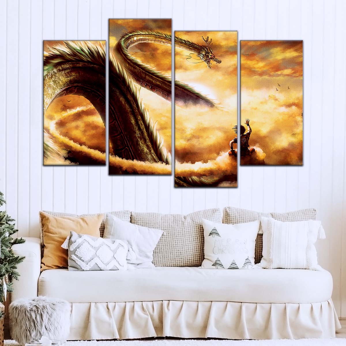 Dragon Ball Wall Art - DR5104 - Shenron and Goku - Dragon Ball Z - Dragon Ball Poster - Dragon Ball Canvas