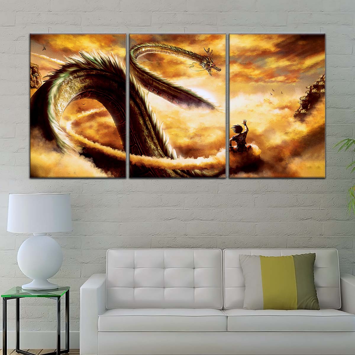 Dragon Ball Wall Art - DR5104 - Shenron and Goku - Dragon Ball Z - Dragon Ball Poster - Dragon Ball Canvas