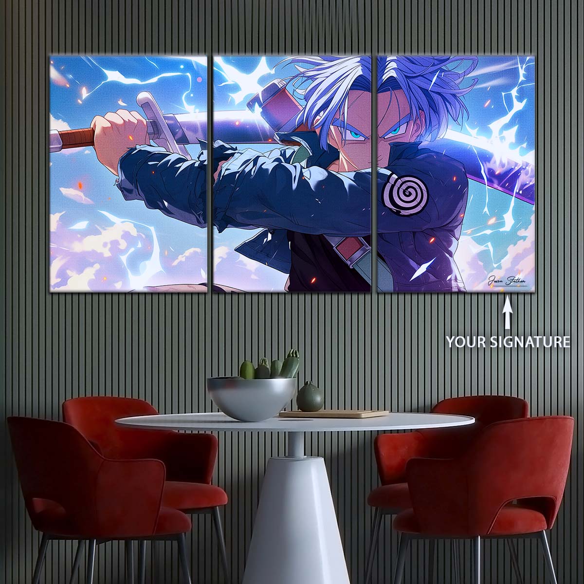 Dragon Ball Wall Art - DR5109 - Trunks' Lightning Fury - Dragon Ball Z - Dragon Ball Poster - Dragon Ball Canvas