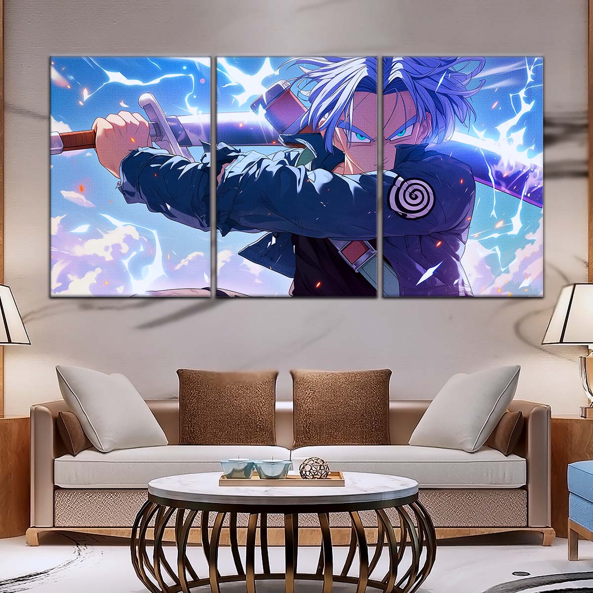 Dragon Ball Wall Art - DR5109 - Trunks' Lightning Fury - Dragon Ball Z - Dragon Ball Poster - Dragon Ball Canvas