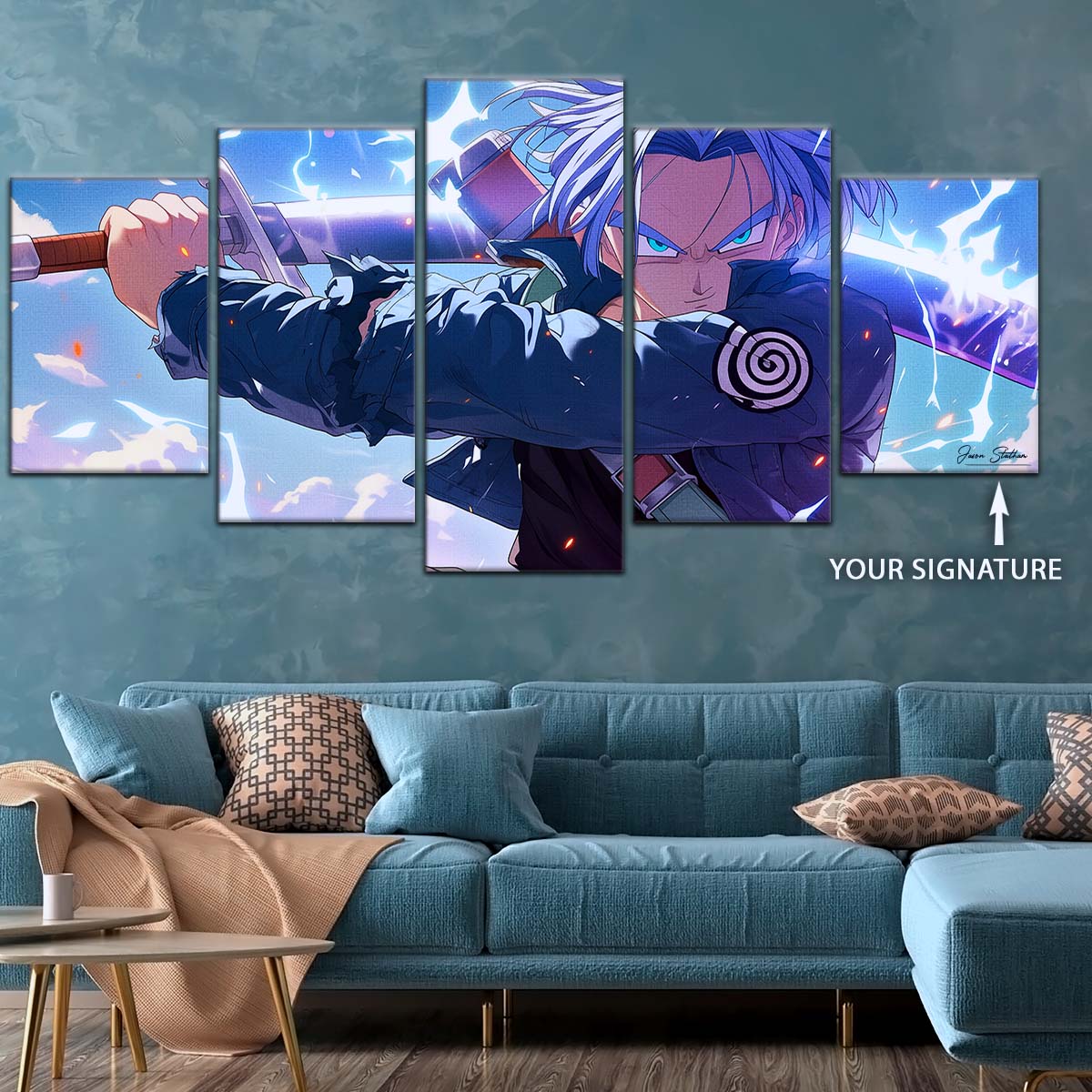 Dragon Ball Wall Art - DR5109 - Trunks' Lightning Fury - Dragon Ball Z - Dragon Ball Poster - Dragon Ball Canvas