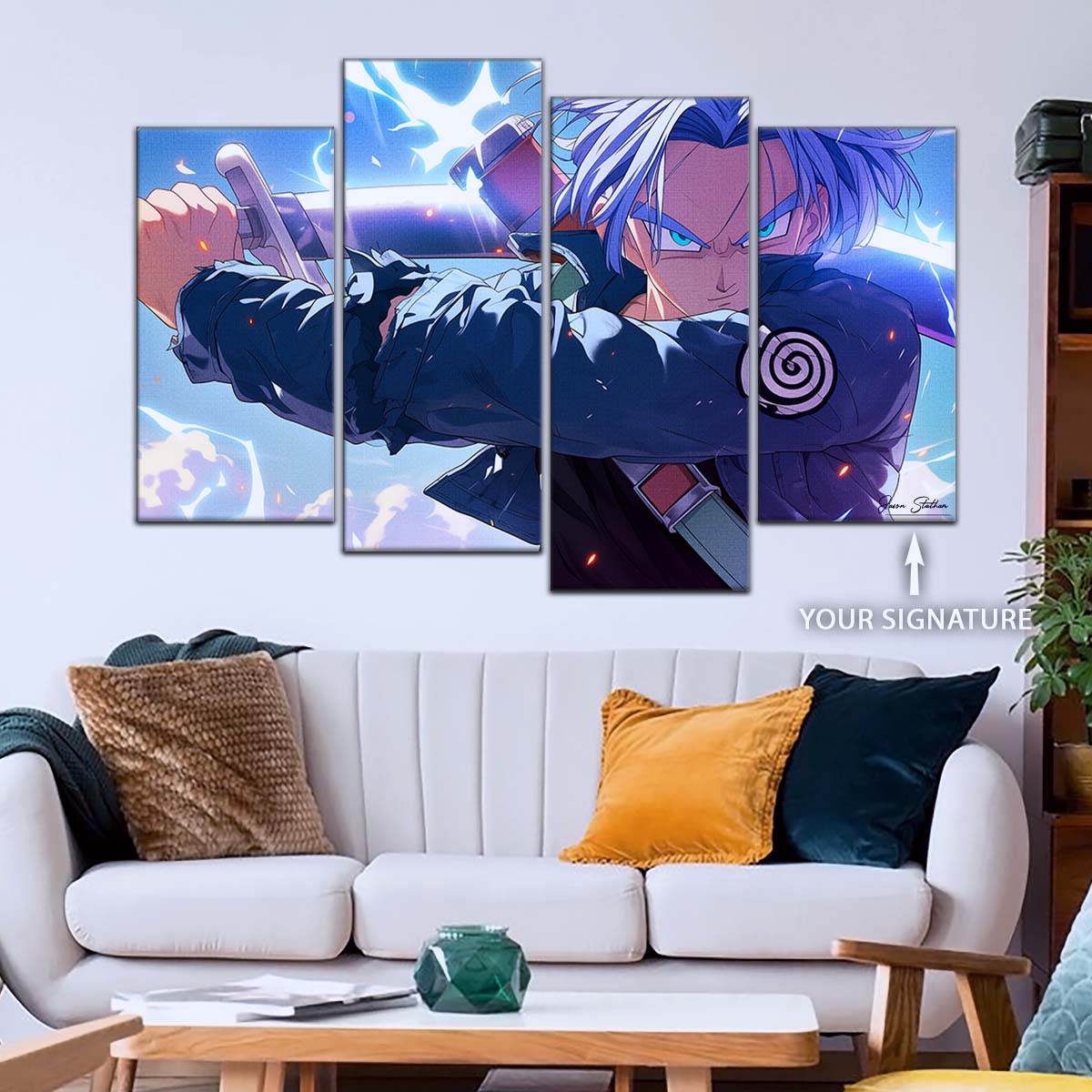 Dragon Ball Wall Art - DR5109 - Trunks' Lightning Fury - Dragon Ball Z - Dragon Ball Poster - Dragon Ball Canvas