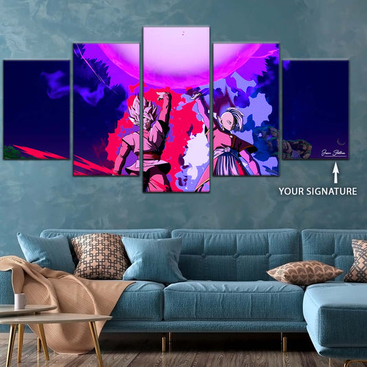 Dragon Ball Wall Art - DR5135 - Zamasu & Black Goku - Super Saiyan Rose - Dragon Ball Super - Dragon Ball Poster - Dragon Ball Canvas