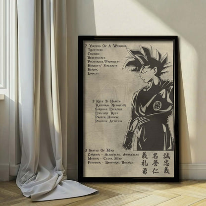 Dragon Ball Wall Art - Dragon Ball Poster - Dragon Ball Canvas - 7 5 3 CODE - Goku - DR044 - Vertical Poster - Vertical Canvas