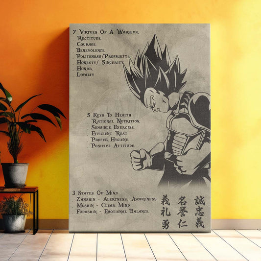 Dragon Ball Wall Art - Dragon Ball Poster - Dragon Ball Canvas - 7 5 3 CODE - Vegeta - DR043 - Vertical Poster - Vertical Canvas